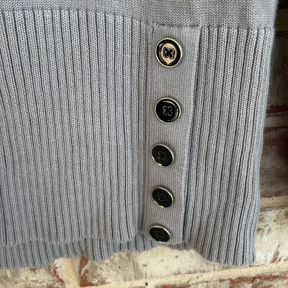 White House Black Market Light Gray Cowl Neck Sweater - Picture 7 of 9